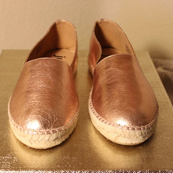 Jutelia Leather Espadrille - Rose Gold - Picture 7 of 8
